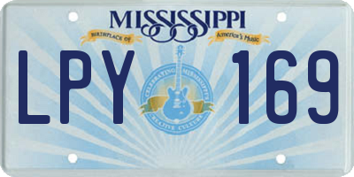 MS license plate LPY169
