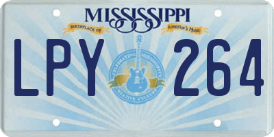 MS license plate LPY264