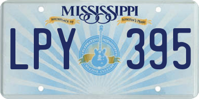 MS license plate LPY395