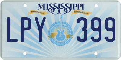 MS license plate LPY399