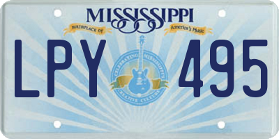 MS license plate LPY495
