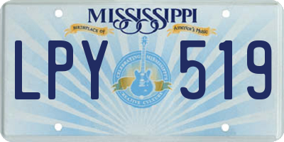 MS license plate LPY519