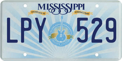 MS license plate LPY529