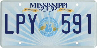 MS license plate LPY591