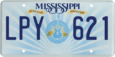 MS license plate LPY621