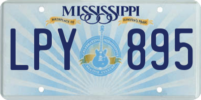 MS license plate LPY895