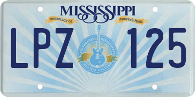 MS license plate LPZ125