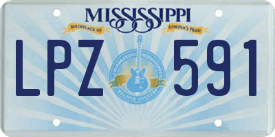 MS license plate LPZ591