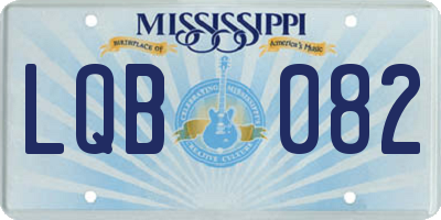 MS license plate LQB082