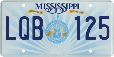 MS license plate LQB125