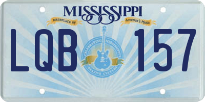 MS license plate LQB157