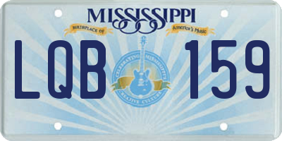 MS license plate LQB159