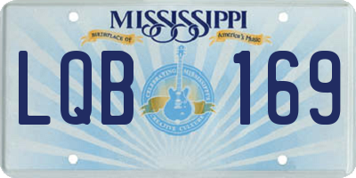 MS license plate LQB169