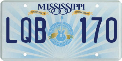 MS license plate LQB170