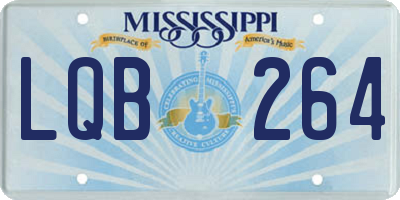 MS license plate LQB264