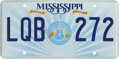 MS license plate LQB272