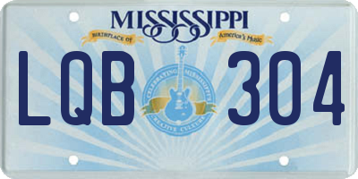 MS license plate LQB304