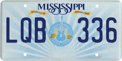 MS license plate LQB336