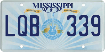 MS license plate LQB339