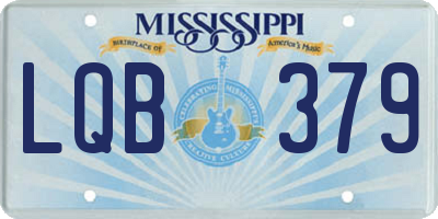 MS license plate LQB379