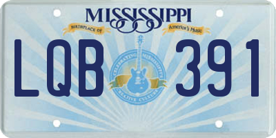 MS license plate LQB391