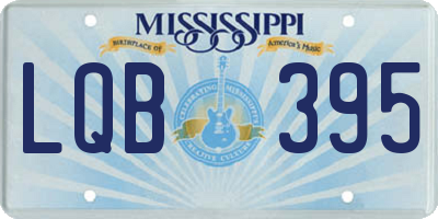 MS license plate LQB395