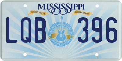 MS license plate LQB396