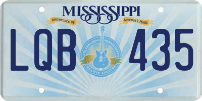 MS license plate LQB435