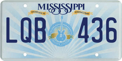 MS license plate LQB436