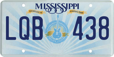 MS license plate LQB438