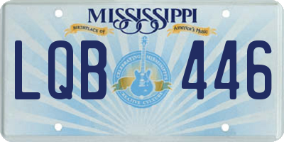 MS license plate LQB446