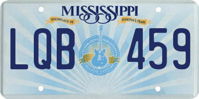 MS license plate LQB459