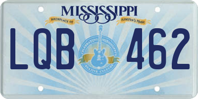 MS license plate LQB462