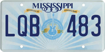 MS license plate LQB483