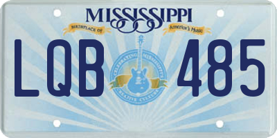 MS license plate LQB485
