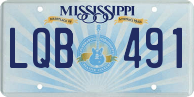 MS license plate LQB491