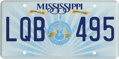 MS license plate LQB495