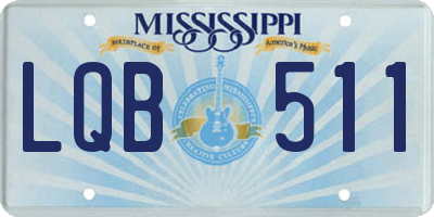MS license plate LQB511