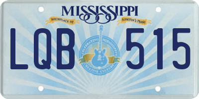 MS license plate LQB515