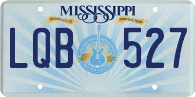 MS license plate LQB527