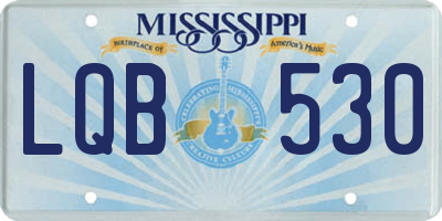 MS license plate LQB530