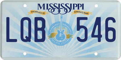 MS license plate LQB546