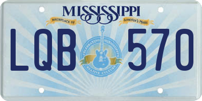 MS license plate LQB570