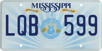 MS license plate LQB599
