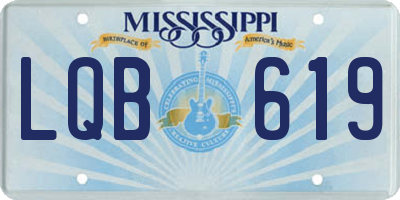 MS license plate LQB619