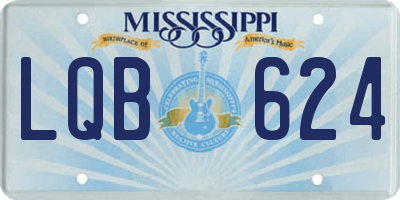MS license plate LQB624