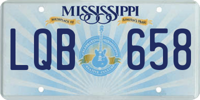 MS license plate LQB658