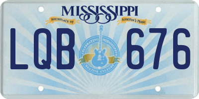 MS license plate LQB676
