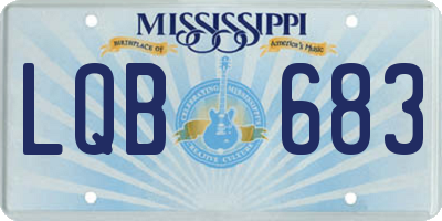 MS license plate LQB683