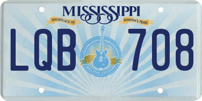 MS license plate LQB708